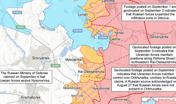 Карта бойових дій: актуальна ситуація на фронті 5 вересня 2026 року