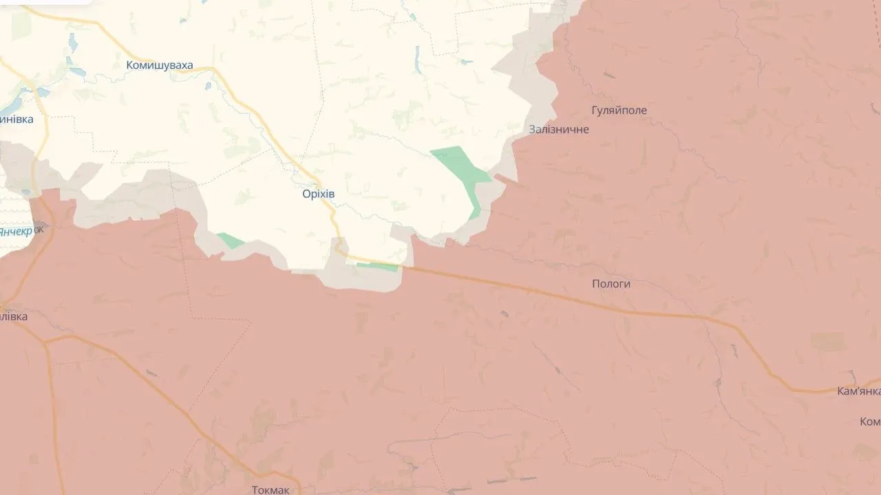 ЗСУ під Пологами зруйнували мости, зірвавши логістику наступу РФ 4 Пологи та Оріхів на карті