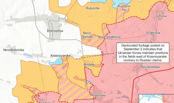 Ситуація на фронті 3 вересня 2026: оновлена карта бойових дій