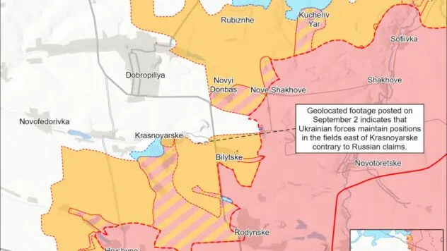 Ситуація на фронті 3 вересня 2026: оновлена карта бойових дій 6 Карта бойових дій