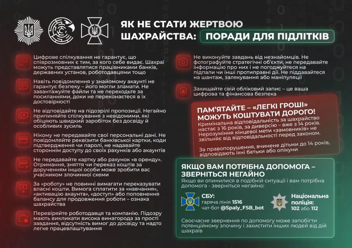 Фото, що ілюструє вербування для диверсій