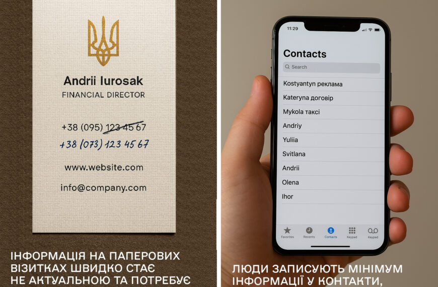 ПОРТАЛ новин 142 ЄВізитка оновила цифрові візитівки для українців