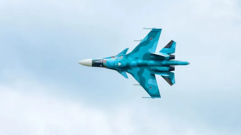 Знищений російський винищувач Су-34